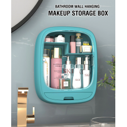 Bathroom Wall Hanging Makeup Storage Box without Punching Drawer-type Makeup Organizer Cosmetic Storage Box Jewelry Organizer